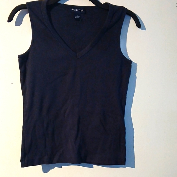 Ann Taylor Tops - Ann Taylor Women's Navy Blue Sleeveless Top